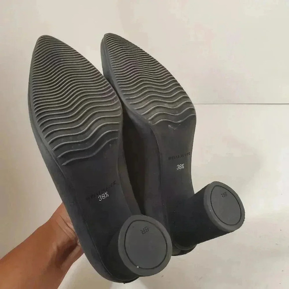 Brunate Dark Grey and Black Suede High Heels Size 38.5 - Picture 7 of 7